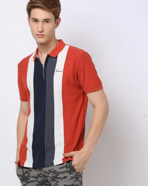 Striped Polo T-Shirt