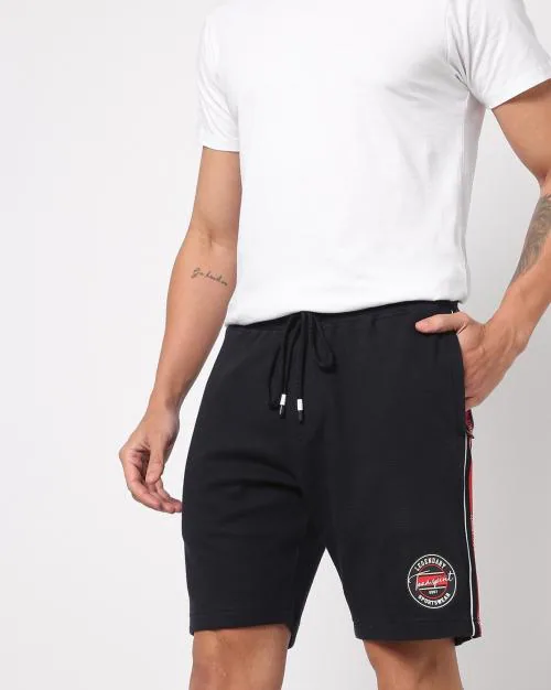 Ottaman Knit Shorts with Side Taping