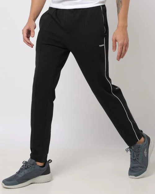 Buy Men Straight Track Pants with Contrast Taping Online at Best Prices ...
