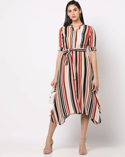 Striped Shirt Dress