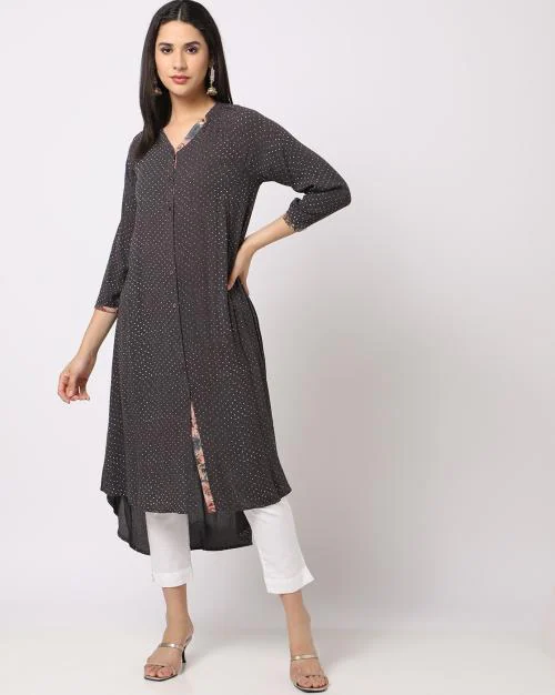Women Polka-Dot A-Line Kurta