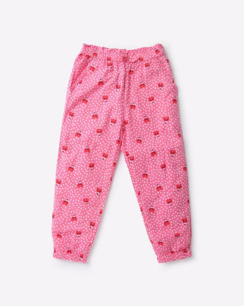 Heart Print Pants with Elasticated Waist