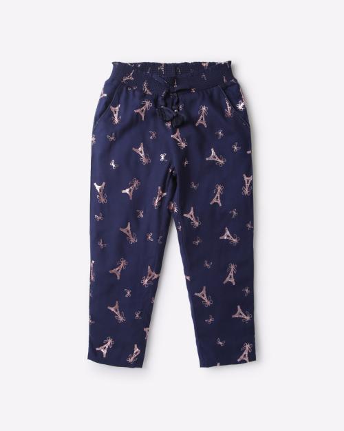 Printed Pants with Elasticated Waist