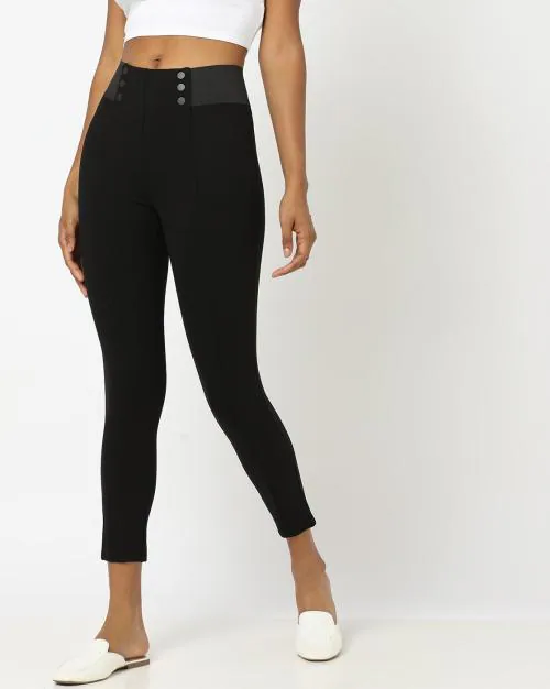 High-Rise Skinny Fit Jeggings