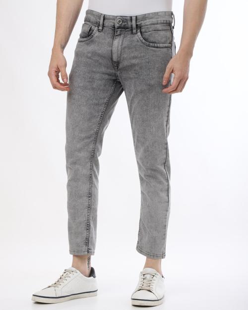 Slim Fit Cropped  Jeans