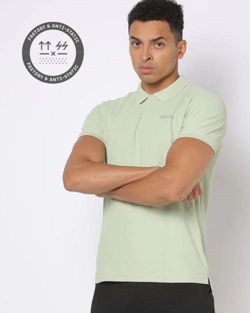 Regular Fit Polo T-Shirt with Logo Print