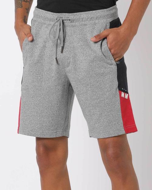 Colourblock Shorts with Insert Pockets
