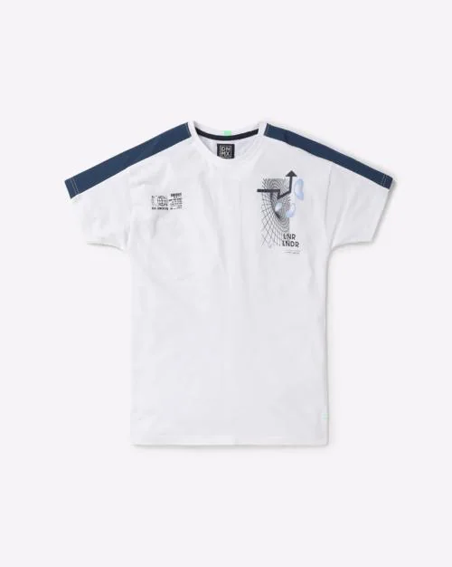 Cut n Sew Crew-Neck T-Shirt