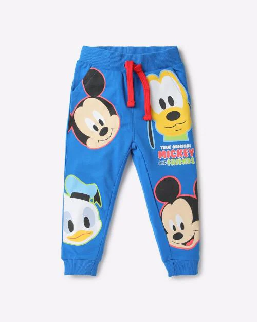 Mickey Mouse & Friend Print Joggers