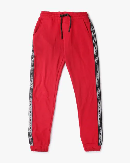 Buy Boys Printed Sidetape Cotton Joggers Online at Best Prices in India