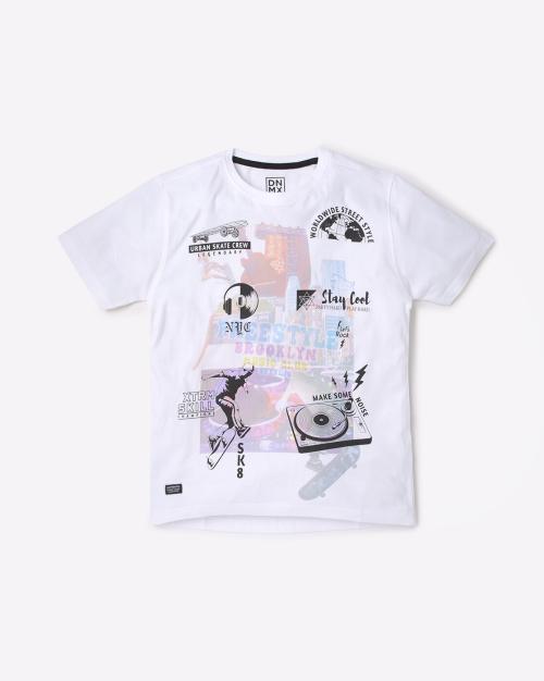 Brooklyn Graphic Print Round-Neck T-Shirt