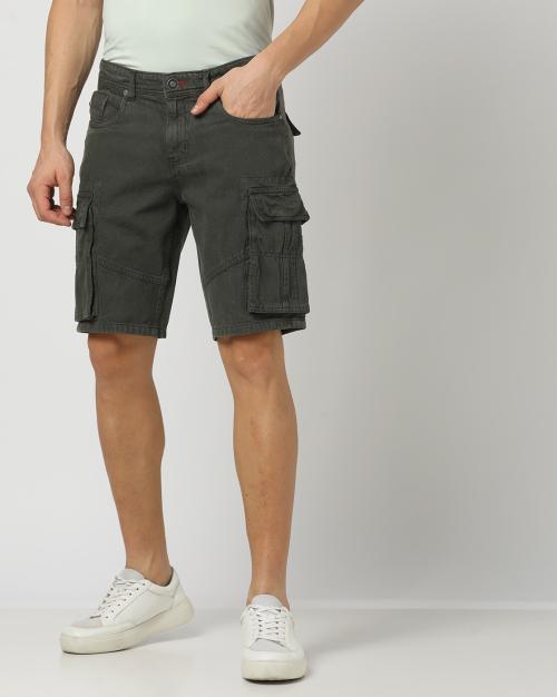 Slim Fit Denim Shorts