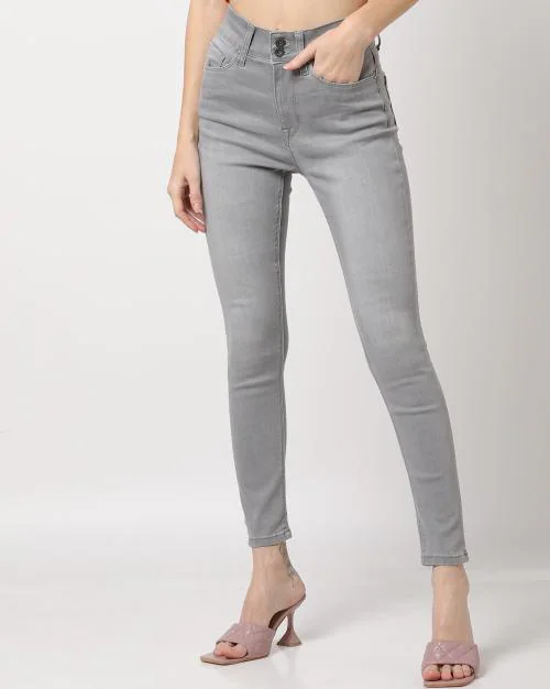 High-Rise Slim Fit Jeans