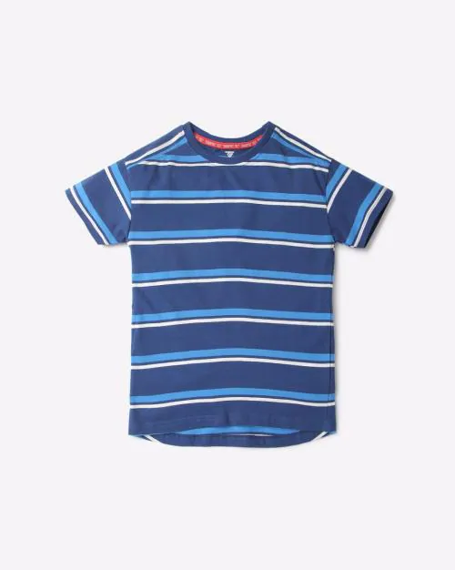 Striped Crew-Neck T-Shirt