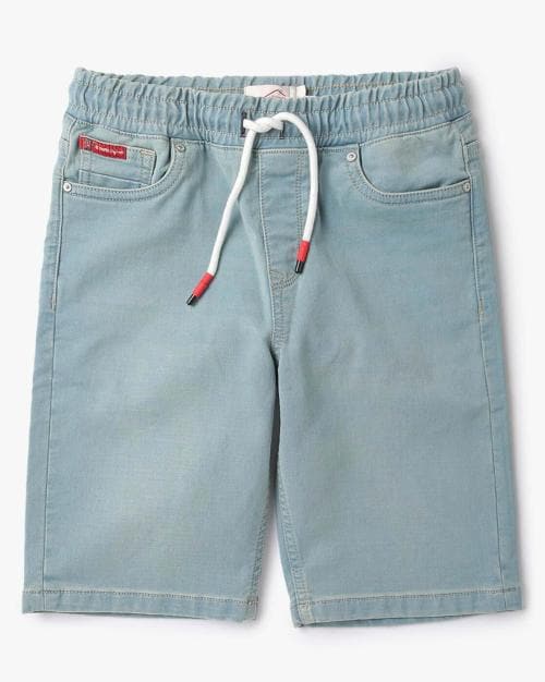 Shorts with Elasticated Drawstring Waist