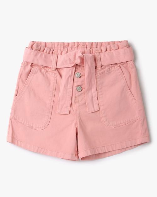Shorts with Tie-Up Waist