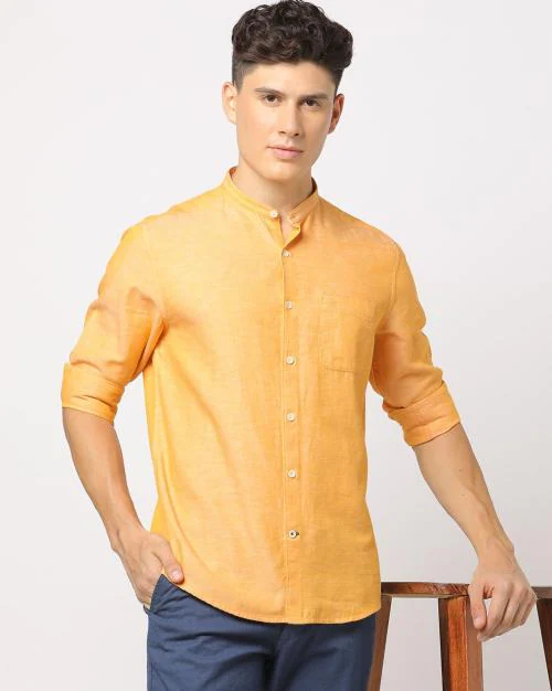 Slim Fit Shirt with Patch Pocket