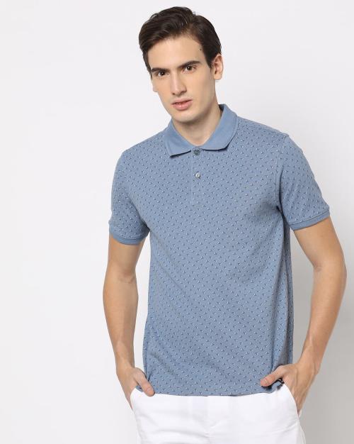 Printed Slim Fit Polo T-Shirt