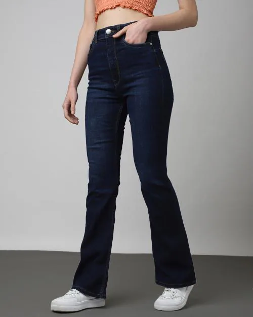 Buy Women High-Rise Bootcut Jeans Online at Best Prices in India