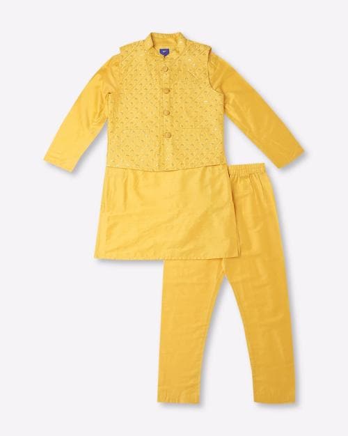 Embellished Kurta Suit Set