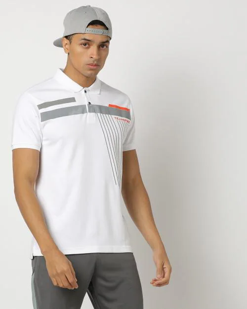 Graphic Print Polo T-Shirt