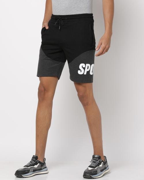 Typographic Print Shorts