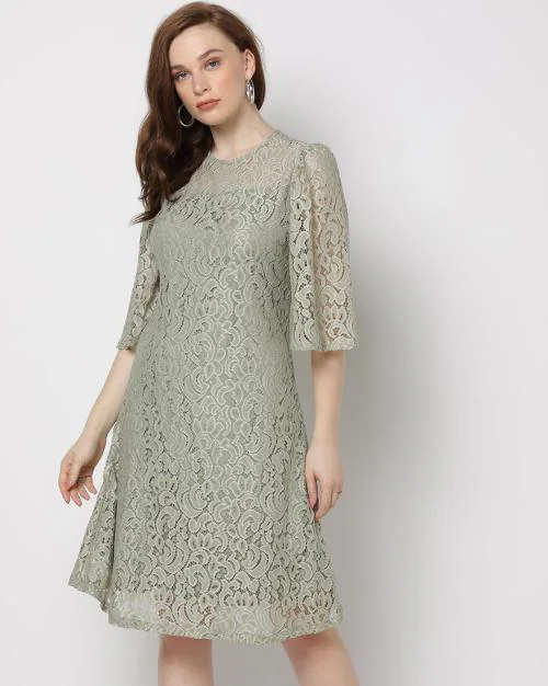Lace A-Line Dress