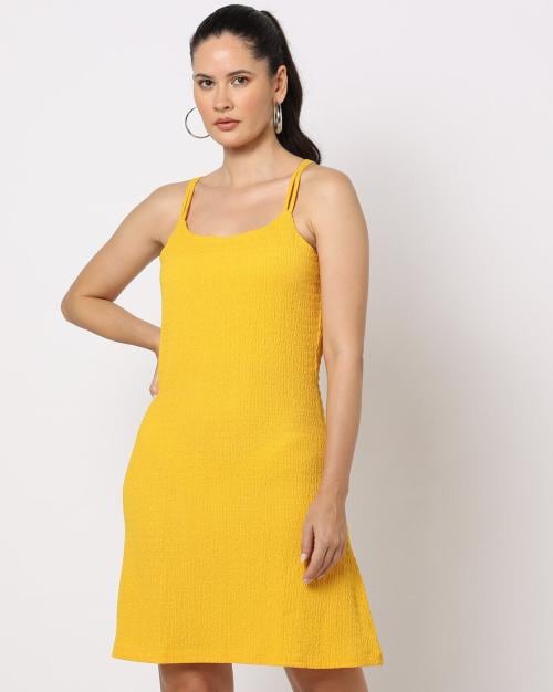 Sheath Dress with Double-Strap