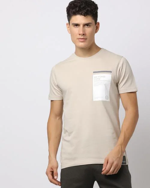 Regular Fit Printed Crew-Neck T-Shirt