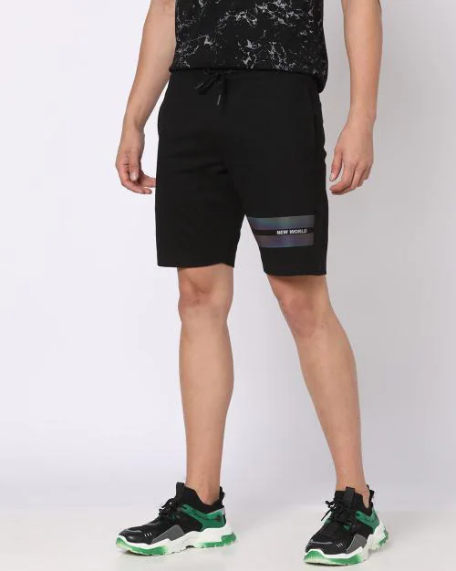Shorts with Elasticated Drawstring Waist
