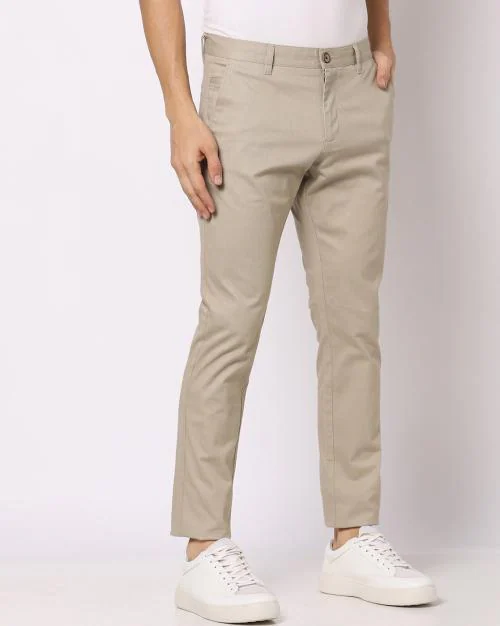 Tapered Fit Flat-Front Trousers