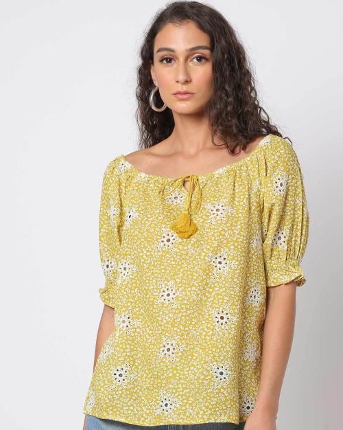 Schiffli Embroidered Top