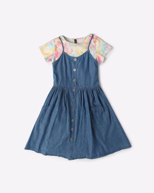 Dungaree Dress with Top