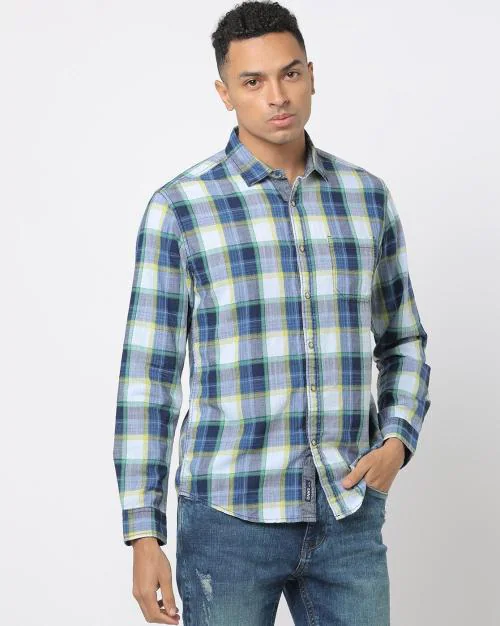 Checked Slim Fit Shirt