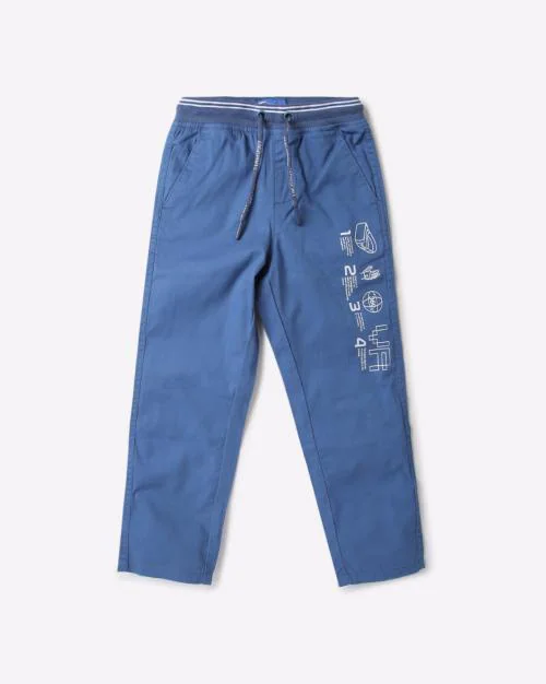 Chinos with Elasticated Drawstring Waist