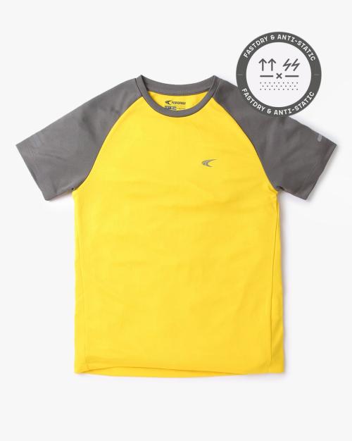 Round-Neck T-Shirt with Raglan Sleeves