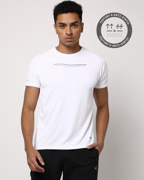 Regular Fit Reflective Crew-Neck T-Shirt