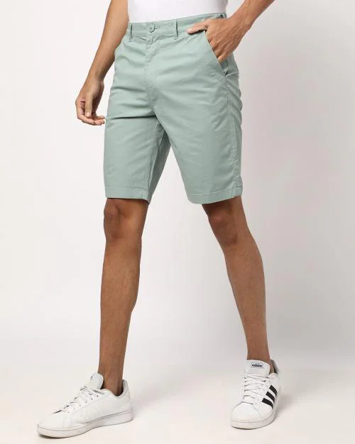 Slim Fit Cotton City Shorts