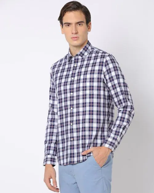 Checked Slim Fit Shirt