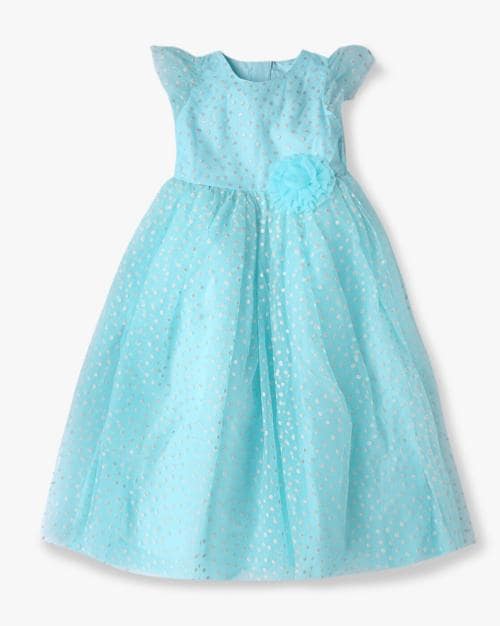 Fit & Flare Glitter Embellished Dress