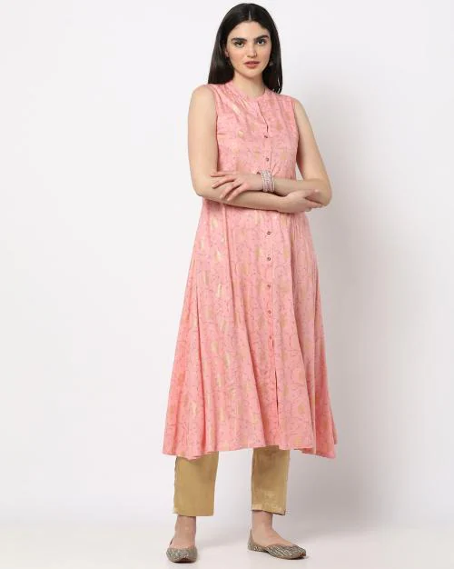 Printed A-Line Kurta