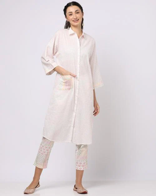 Women Printed Straight Kurta suit Set