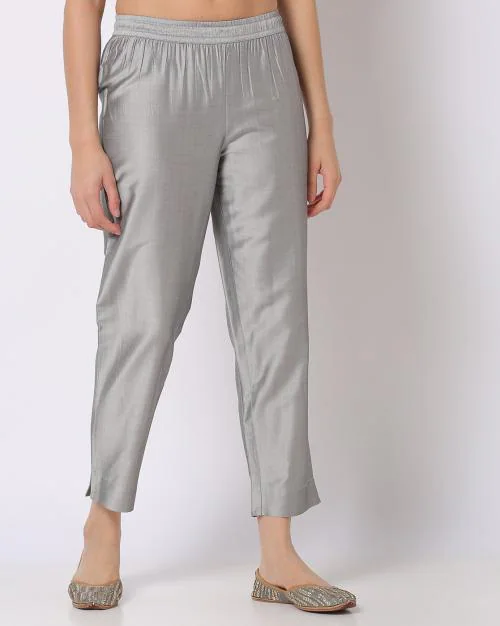 Pants with Semi-Elasticated Waist