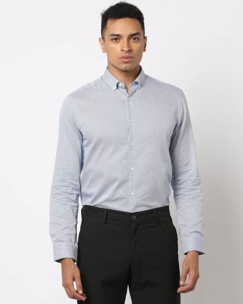 Men Printed Slim Fit Shirt