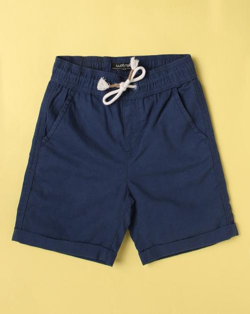 Shorts with Elasticated Drawstring Waist