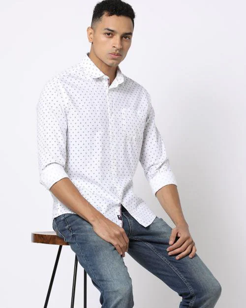 Buy Men Printed Slim Fit Shirt Online at Best Prices in India JioMart.