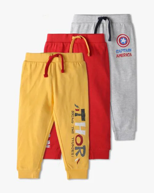 Pack of 3 Assorted Marvel Print Joggers