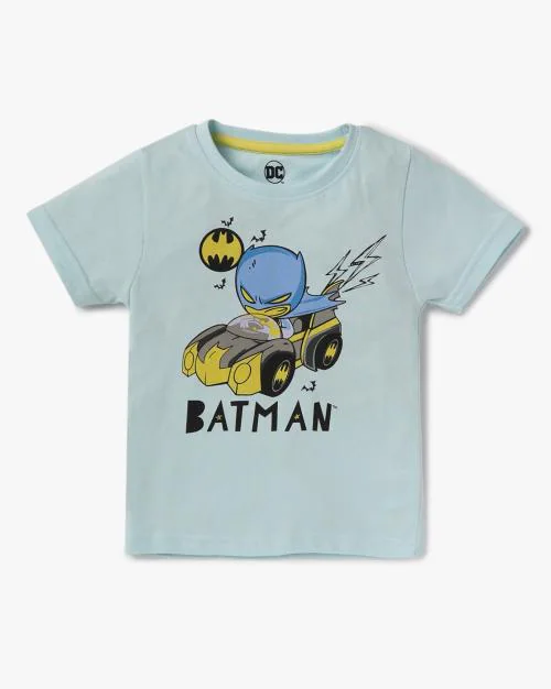 Batman Print Round-Neck T-Shirt