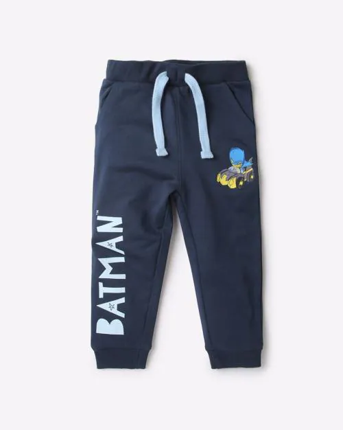 Batman Print Joggers with Insert Pockets