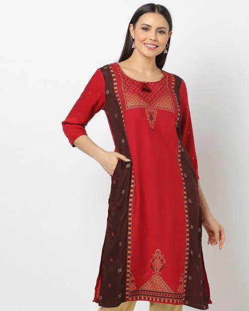 Printed Straight Kurta